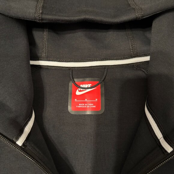 Nike Sportswear Tech Fleece Full-Zip Hoodie & Joggers Set Black Mens M or Large - Picture 3 of 7